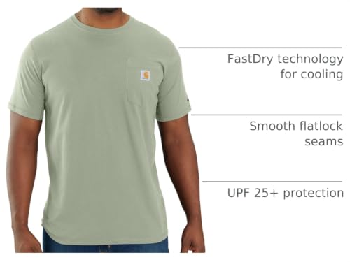 Image of Carhartt Men's Force Relaxed Fit Midweight Short-Sleeve Pocket T-Shirt
