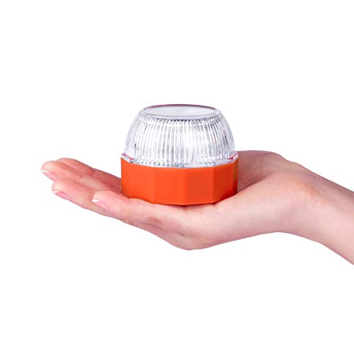 VAZILLIO Luz de Emergencia, Señal V16 de Preseñalización de Peligro Homologada y Linterna, Alta Luminancia Luz Magnética Led, Luz Emergencia Coche, para Coches y Motocicletas