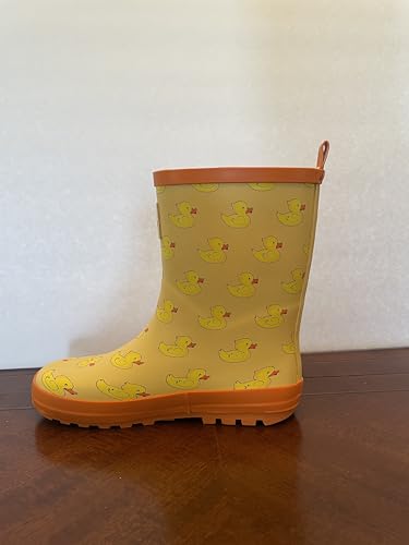 Yellow Duck Pattern Rain Boots4
