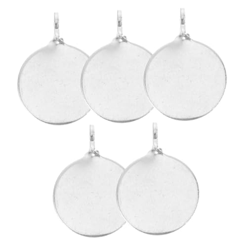 TOYANDONA 5pcs Small Steel Shooting Targets for Training Practice Sturdy Manganese Metal Targets with Hooks Compact Archery Game Accessories for Outdoor Range