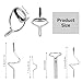 Fishing Rod Guides Fishing Rod Repair Kit Fishing Pole Eyes Replacement Kit Baitcasting/Spinning Rod Guides Stainless Steel Guides Fishing Rod Tips Fishing Rod Eyelets Frames Fly Rod Set