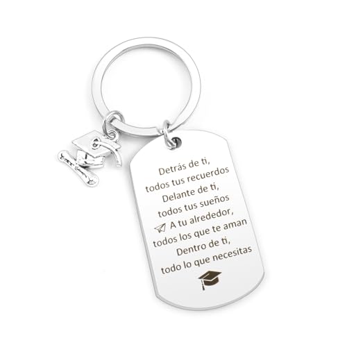 QONCV presentes para graduação, porta-chaves de graduação presente de graduação universidade graduação primária graduação decoração, Prata