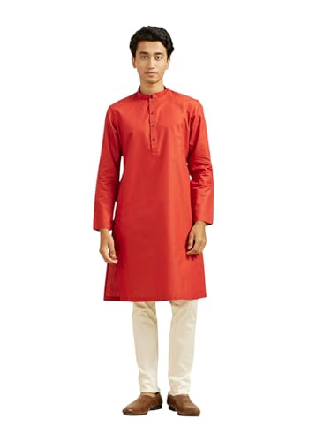 Image of DIWAS BY MANYAVAR Men's Cotton Blend Self Design Kurta Set (2pcs)