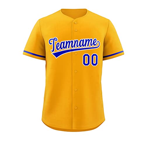 Camisa personalizada de béisbol para adultos con botones, nombre y número bordados o impresos miniatura 1