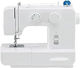 Máquina de coser portátil con 9 patrones de puntada para principiantes, niños, costura vaquera, manualidades y reparación