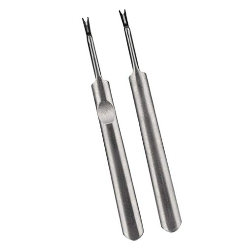2 Stk Premium Nagelhautschieber Spatel Pusher, Edelstahl
