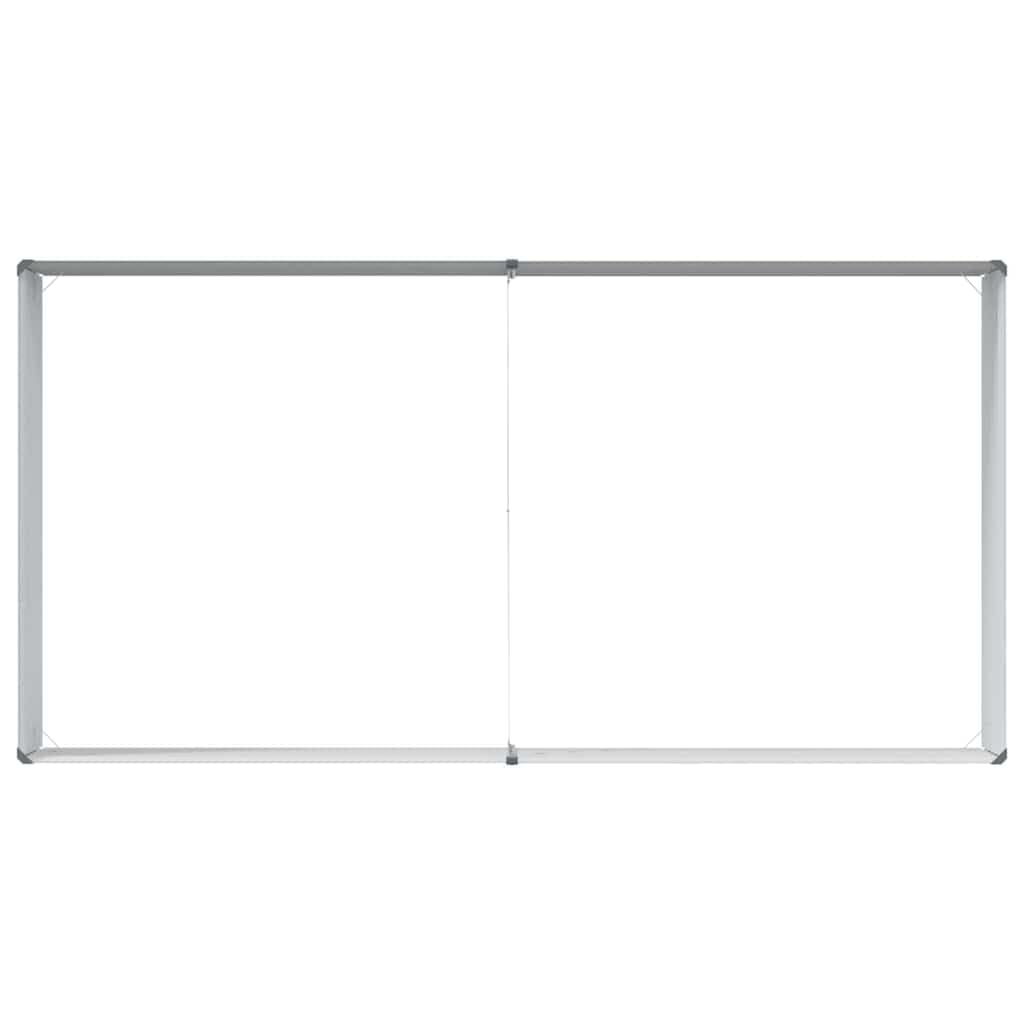 Bancal de acero galvanizado de 195 x 100 x 36 cm en color marrón claro con diseño de fondo abierto para un drenaje óptimo y un crecimiento saludable de las plantas, resistente a la corrosión y