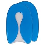 MAROL Gel Fersenschutz gegen Druckschmerz bei Fersensporn Fersenkissen/U Form / 1 Paar/Größe 40-46, Blau, 36-39