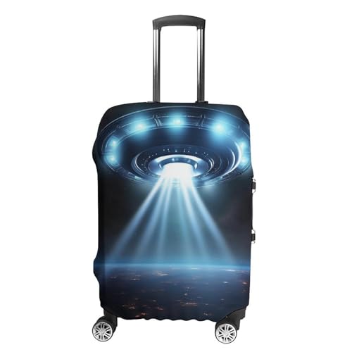 Luggage Cover Elastic Suitcase Cover Anti-Scratch Suitcase Covers Travel UFO Spaceship Luggage Covers Luggages Protector for Travel Adult Luggages Decorative 18-32 Inch