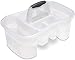JOEY'Z Plastic Bath/Bathroom Caddy Shower Tote with 5 Compartments