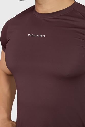 Image of FUAARK Men's Round Neck Slim Fit Gym Sports T-Shirt