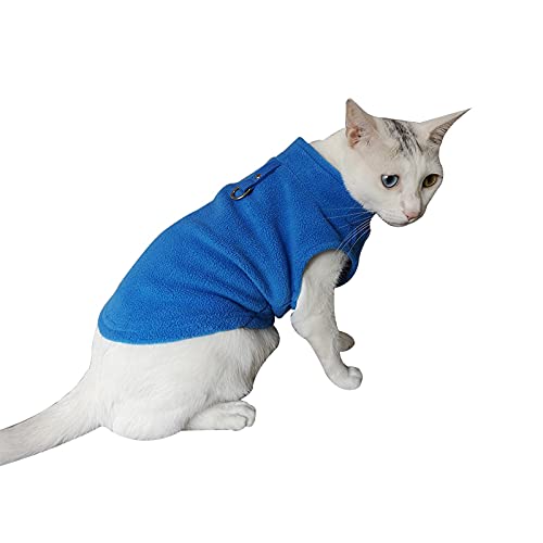 Kielsjajd Hundepulli Aus Altem Pulli Winter Sweater Autumn Vlies Tierkleidung warm halten Weste Tierkleidung Hunde Pullover Warm (Blue, XL)