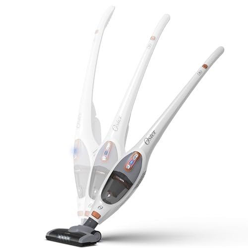 Aspirador de Pó Vertical Oster Sem Fio White Duo Clean 2 em 1, Bateria, Branco, OASP645