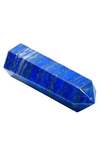 Image of Amazing Gemstone Large Lapis Lazuli Crystal Towers ~ Natural Healing Crystal Point Obelisk for Reiki Healing and Crystal Grid (5.5 to 6 INCH)