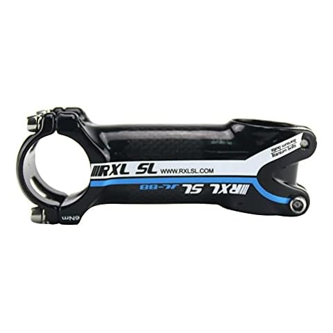 RXL SL Rennrad Vorbau 31,8 mm 3K glänzend Blaue Kohlefaser+Aluminiumlegierung Fahrrad Vorbau 120mm Cover