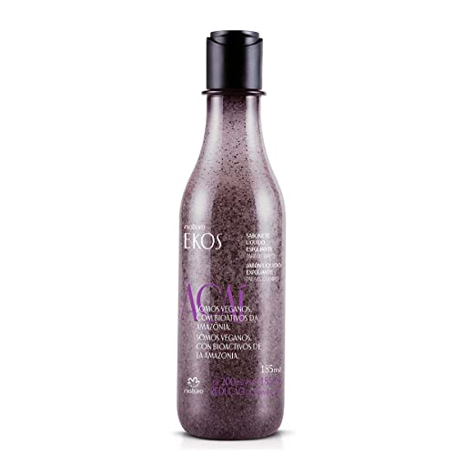 Linha Ekos (Acai) Natura - Sabonete Liquido Esfoliante Corporal 200 Ml - (Natura Ekos (Acai) Collection - Body Exfoliant Liquid Soap 6.76 Fl Oz)