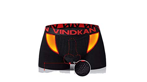 VindKan Men's Cotton Boxer Briefs, Soft and Breathable Underwear for Men