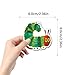 55pcs The Very Hungry Caterpillar Stickers Cute Aesthetic Cartoon Stickers for Kids Teens,Funny Insect Waterproof Decals for Water Bottles Laptops Skateboard Journals Suitcase