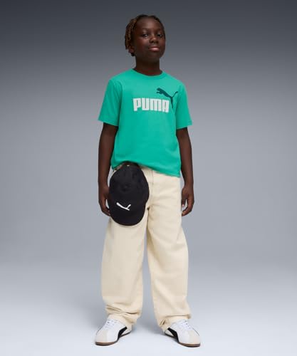Image of Puma Boy Cotton Solid Regular Fit Tees