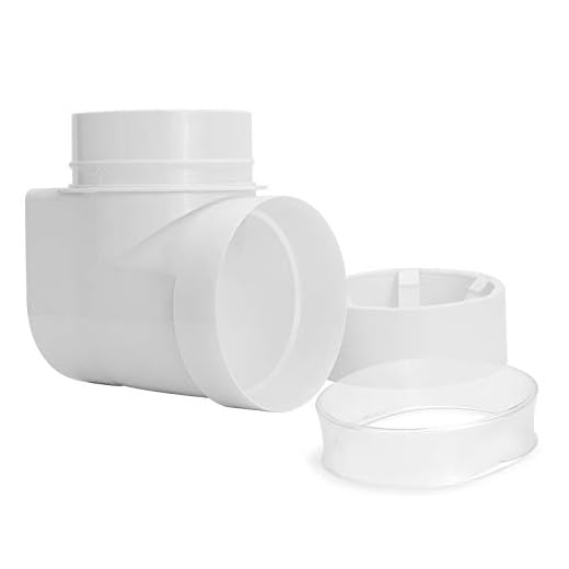 Beaquicy STV-90 Dryer Duct Connector - Snap to Vent 90 Elbow - Indoor Hook-up Dryer Vent Kit