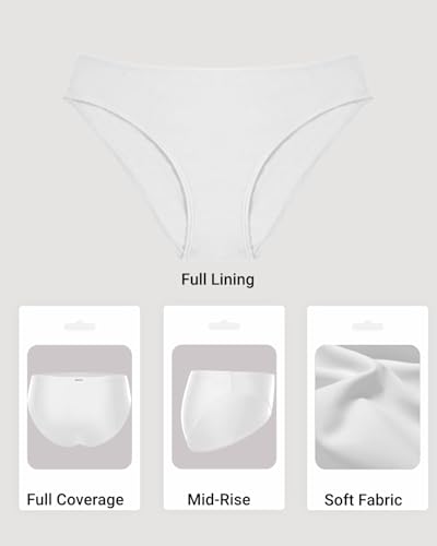 Image of Daci Women's Mid-Rise Full-Coverage Bikini Bottom | Mid-rise bikini bottom with full rear coverage in 82% nylon and 18% spandex for comfortable swimming and beachwear