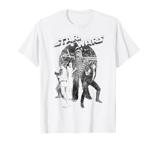 T-shirt Star Wars effet vieilli imprimé graphique rétro