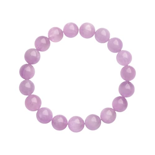 レディースブレスレット 天然パープルキャッツアイレディースブレスレットエネルギーストーンヒーリングジュエリー5A 13-13.8mm約15個