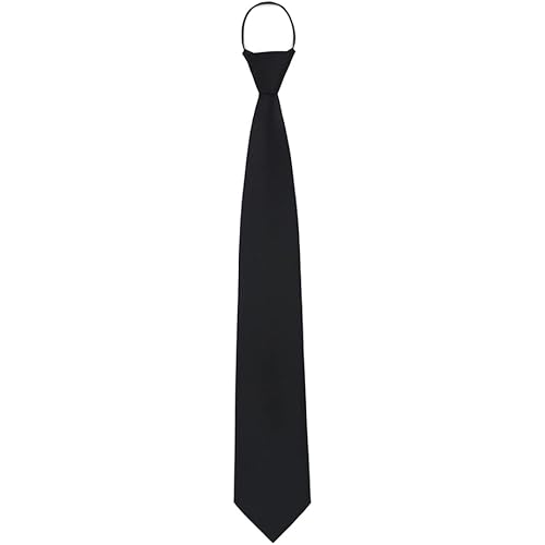 NEOVAT Classic Men'sTie condolence black Auto Automatic necktie Print Necktie Great for Weddings, Groom, Groomsmen, Missions, Dances, Gifts ties have a luxurious luster and soft texture.