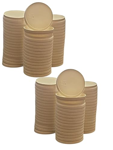 Bicchieri in Carta 75 ml in cartoncino biodegradabile per Bevande Calde e Fredde, Caffé, orzo, Te, Acqua Chicco Di Caffe' (100, COPERCHI)