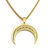 Genérico Simple Atmosférico Personalidad de la Luna Atmosférica Moda Simple Collar de Luna Creciente