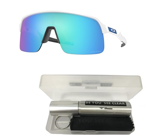 Oakley OO9463 Sunglasses Bundle: OO 9463 SUTRO LITE 946319 Matte White and Eyewear Cleaning Kit2