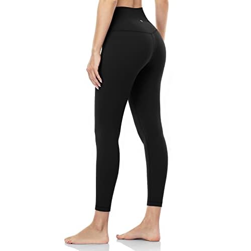 HeyNuts Pure&Plain Workout Pro/Yoga Pro 7/8 Athletic Leggings for Women, High Waisted Compression Tummy Control Pants 25”