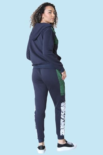 Bahob® Womens Tracksuit Zip Up Women’s Sportswear Set 3 Pieces Terry Tracksuit Vest Hoodie and Jogger Track Suits Activewear Gym Wear Set S-XXL (WTTS-108-C, XXL) - Image 5