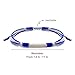LAMIBEE Israel Bracelet, Israeli Flag, Protection and Lucky Surfer String Bracelet, Tibetan Wrist Wrap Bracelet, Boho Style Rope Bracelet for Women, Men (Israel)