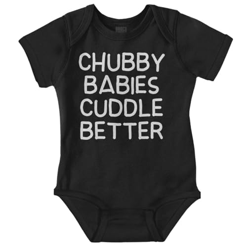 Brisco Brands Chubby Babes Cuddle Better Cute Pudgy Baby Romper Boys or Girls