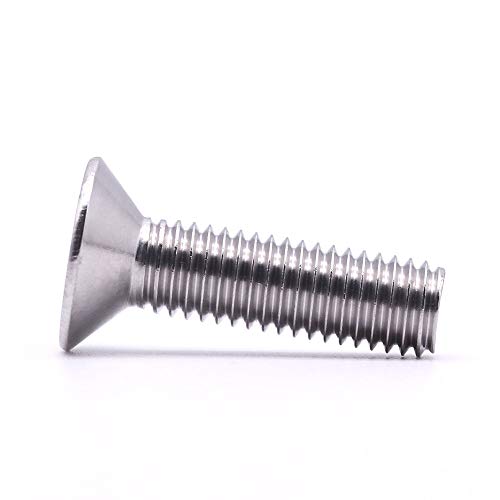 Eastlo AB400502-50 #8-32 X 1/2 Inch Flat Countersunk Head Socket Cap Screws, 304 Stainless Steel 18-8 Ss thumb #6