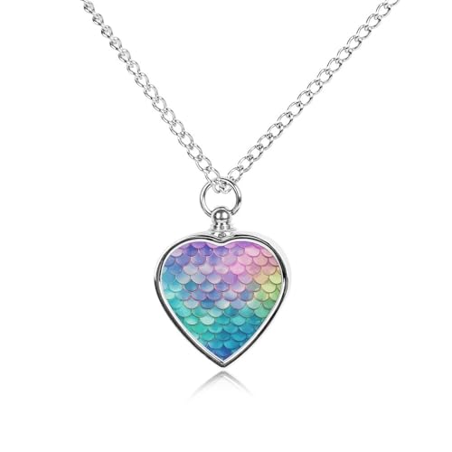 Collier funéraire pour cendres et deuil animalier médaillon cœur