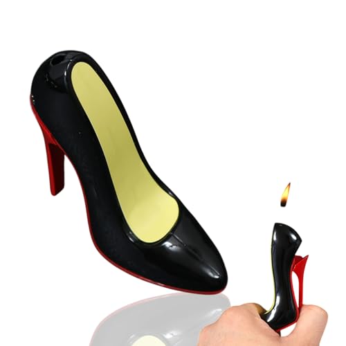 Encendedor mujer con diseño tacón alto, recargable, sin gas