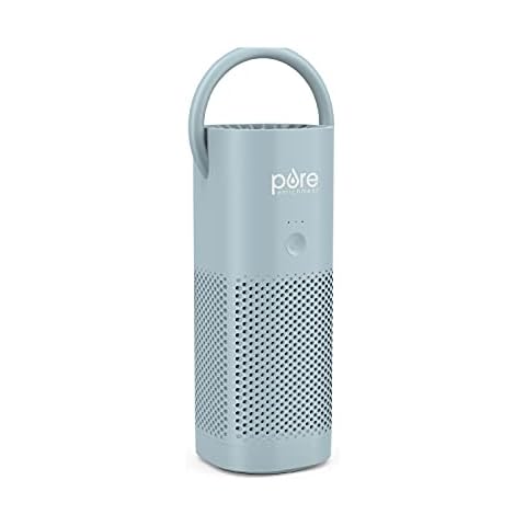 Pure Enrichment PureZone Mini Portable Air Purifier - True HEPA Filter Cleans Air, Helps Alleviate Allergies, Eliminates Smoke & More - Ideal for Traveling, Home, and Office Use (Starlight Blue) Cover