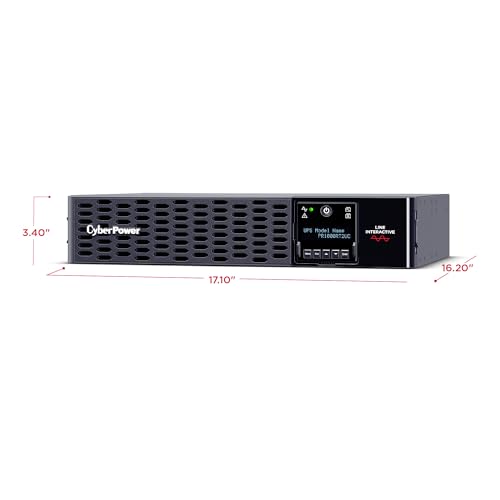 Image of CyberPower PR1000RT2UC Smart App Sinewave UPS Battery Backup and Surge Protector, 1000VA /1000W, 8 Outlets, 2U Rack /Tower, AVR, Built-in Cloud Monitoring, UL Certified
