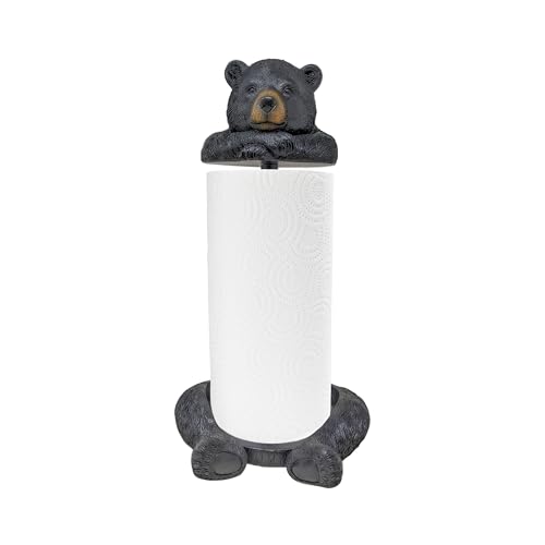 Rustic Bear Paper Towel Holder - Charming Woodland Decor for
