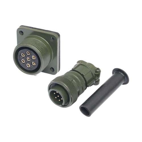 Conector de enchufe de aviación industrial de 7 núcleos Duty MS5015 con mezcla de aluminio 2