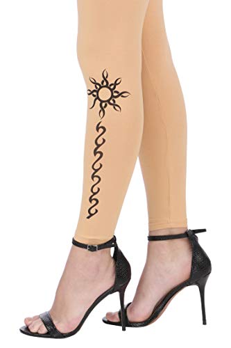 Image of Plus Size Printed Ankle Length Leggings for Women