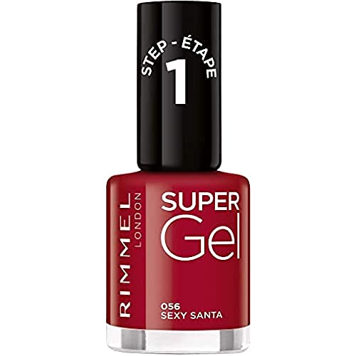 Rimmel London Super Gel Esmalte de uñas, Tono 056 - Sexy Santa, 12 ml Cover