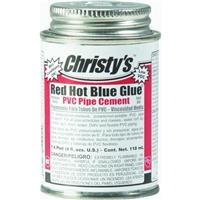 Red Hot Blue Glue Blue Cement For PVC 4 oz.