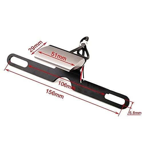 Luz trasera para coche Soporte Para Matrícula, Luz De Universal, Accesorios Para Motocicleta, Lámpara CNC, Placa Impermeable