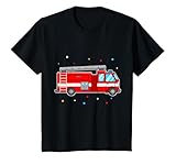 Motif amusant de pompier pour enfants avec un camion de pompier. Le cadeau d'anniversaire parfait pour ton fils, ta fille, ton petit-fils, ta nièce ou ton neveu. Une tenue géniale pour les enfants qui rêvent de vivre des aventures de pompier.