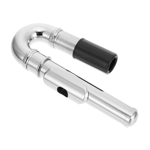 Hoement Replaceable Flute Head Mouthpiece Flute Curved Headjoint for Bent Straight Tube Accessories for Musical Instrument