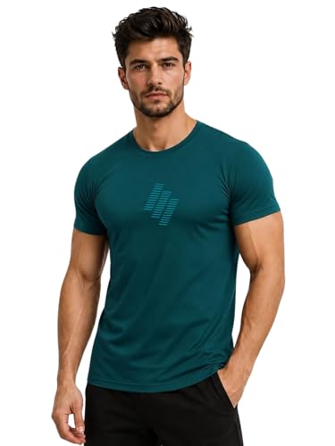 Image of 3Colors Men's Active Polyester T-Shirt | Quick Dry Gym Workout Tee | Stretch Sports Round Neck Running T-Shirt-STEPUP LINE