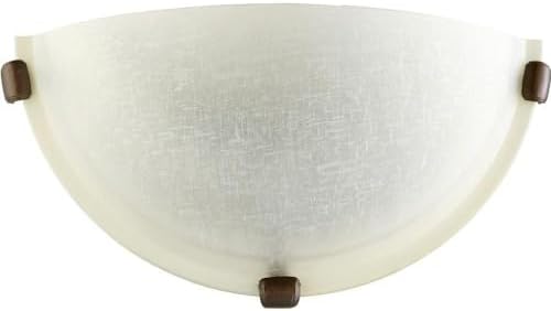 Quorum Lighting 5629-86, Wall Sconce Glass Wall Sconce Lighting, 1LT, 75 Watts, Oiled Bronze